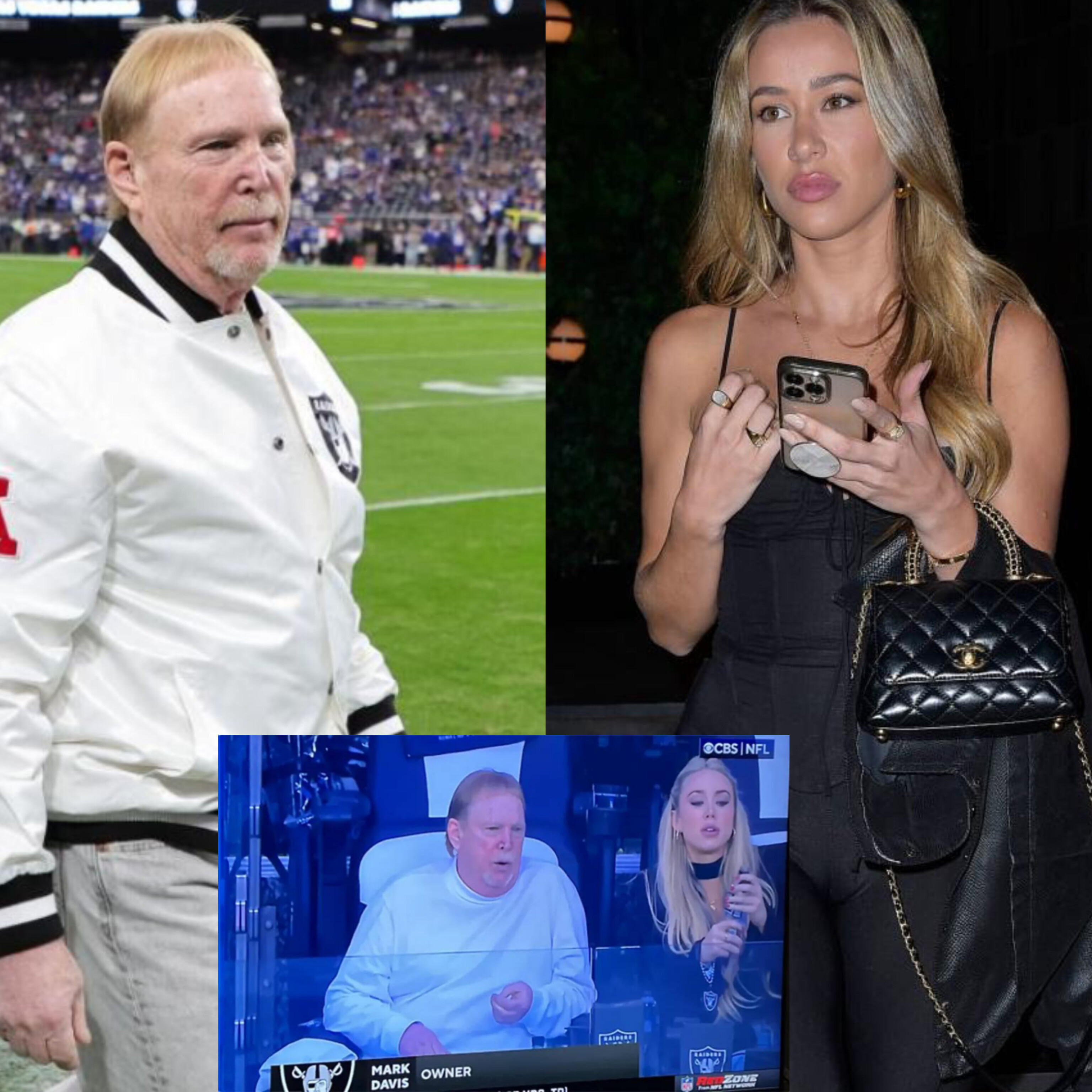26 year old Dancer Hayden Hopkins denies being pregnant with 69-year-old Raiders billionaire owner Mark Davis? baby