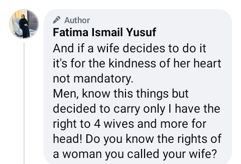 Islamically, a wife isn