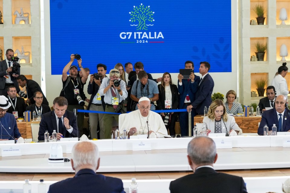Pope Francis makes history as the first pope to attend the�G7�summit, raises alarm about AI