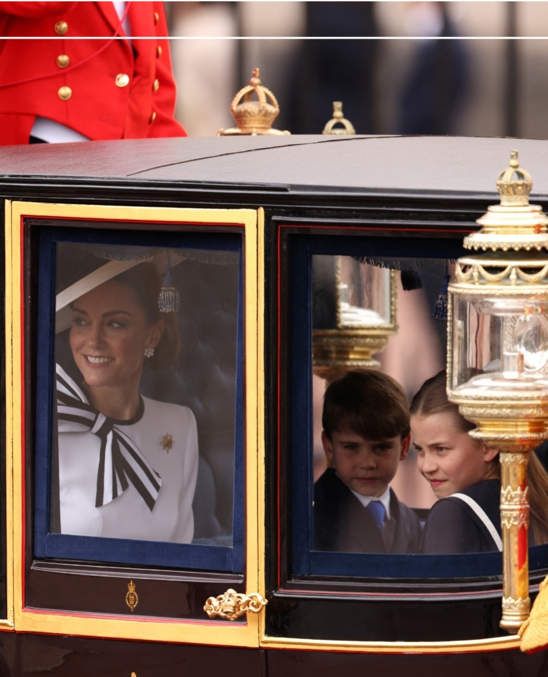 Kate Middleton makes first public appearance since cancer diagnosis as she attends Trooping the Colour (photos/videos)